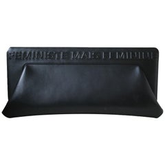 Chanel Oversized Feministe Lambskin Leather Clutch 