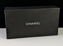 Chanel oversized frame sunglasses, black, Silver tone logo