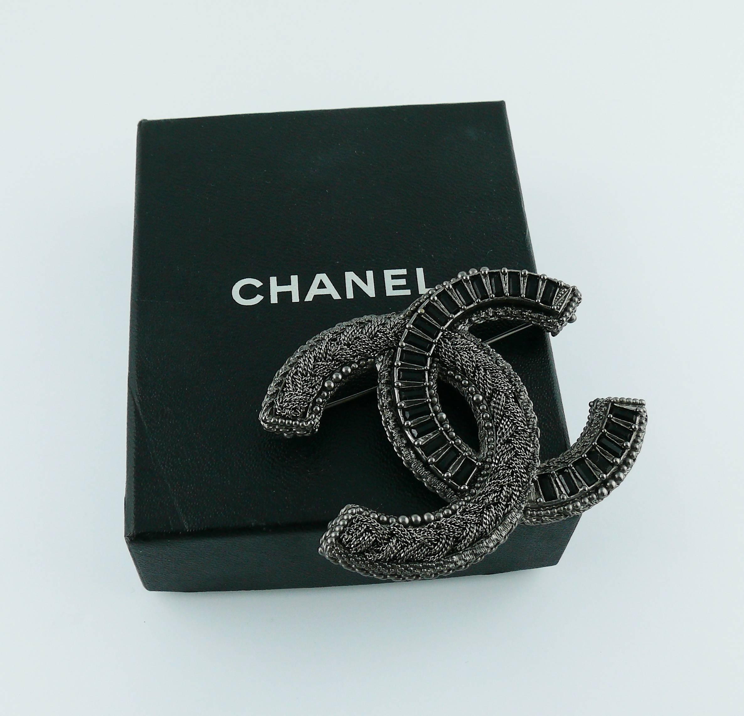 Chanel Oversized Logo Brooch 1