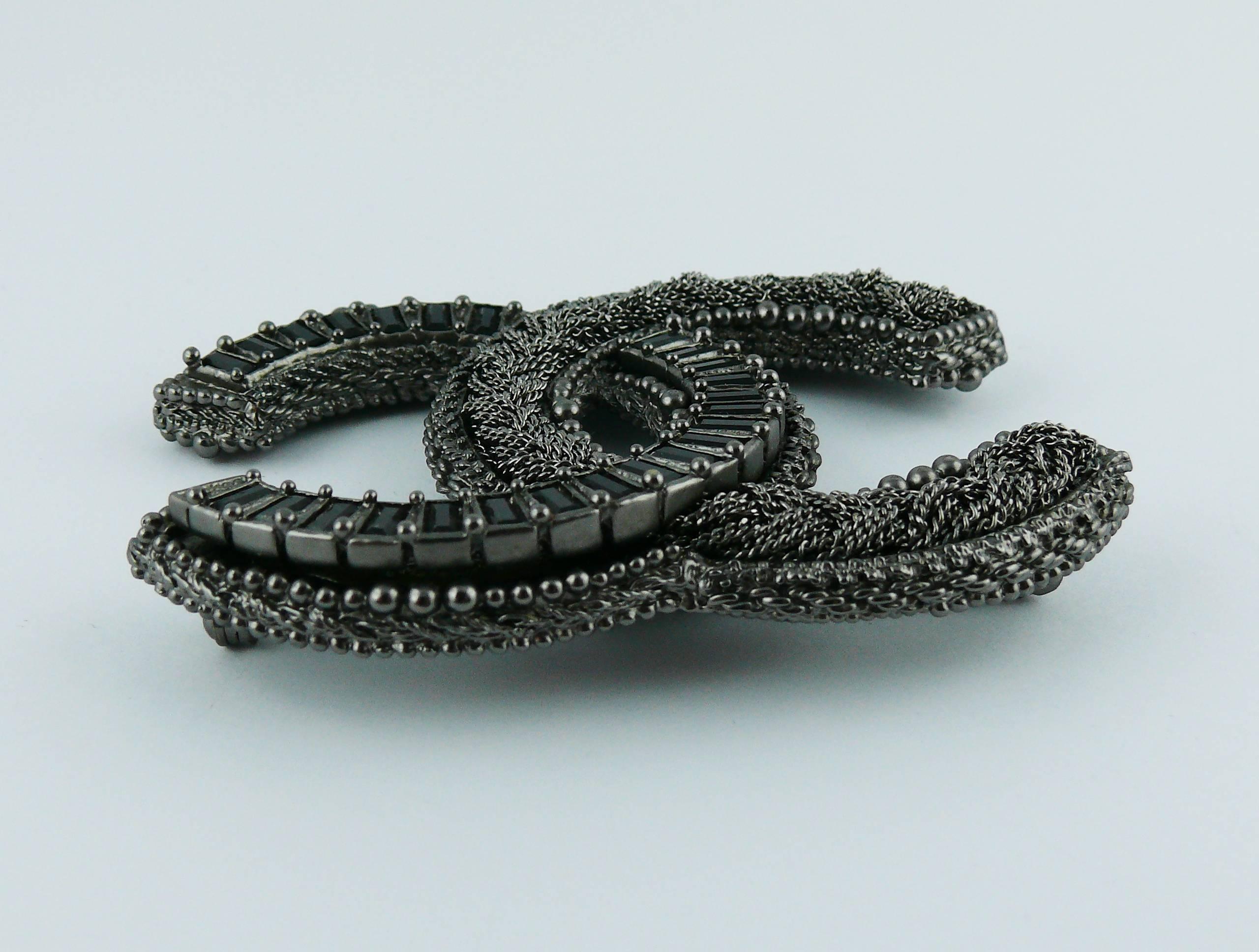 Chanel Oversized Logo Brooch 2