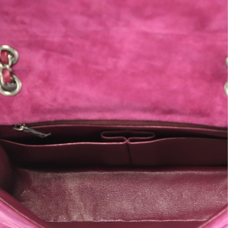Chanel Pagoda Flap Bag Suede and Lambskin Medium In Good Condition In NY, NY