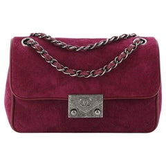 Chanel Pagoda Flap Bag Suede and Lambskin Small