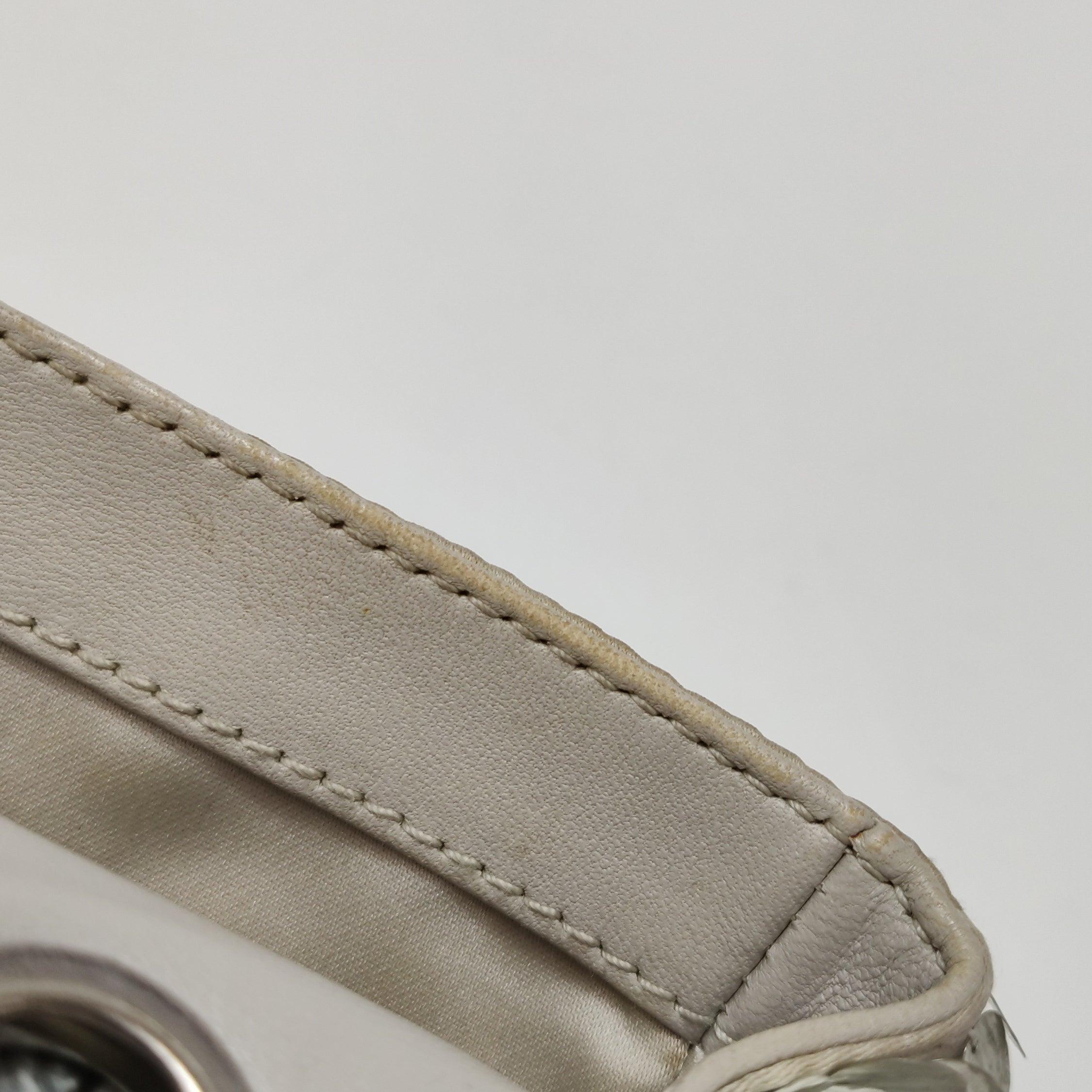 Chanel Pailletten-Klappe Tasche Rechteckig Mini Glitter Pailletten Silber 5