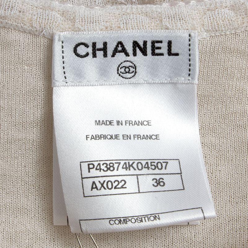 Gray CHANEL pale pink cotton TEXTURED Sleeveless Dress 36 For Sale