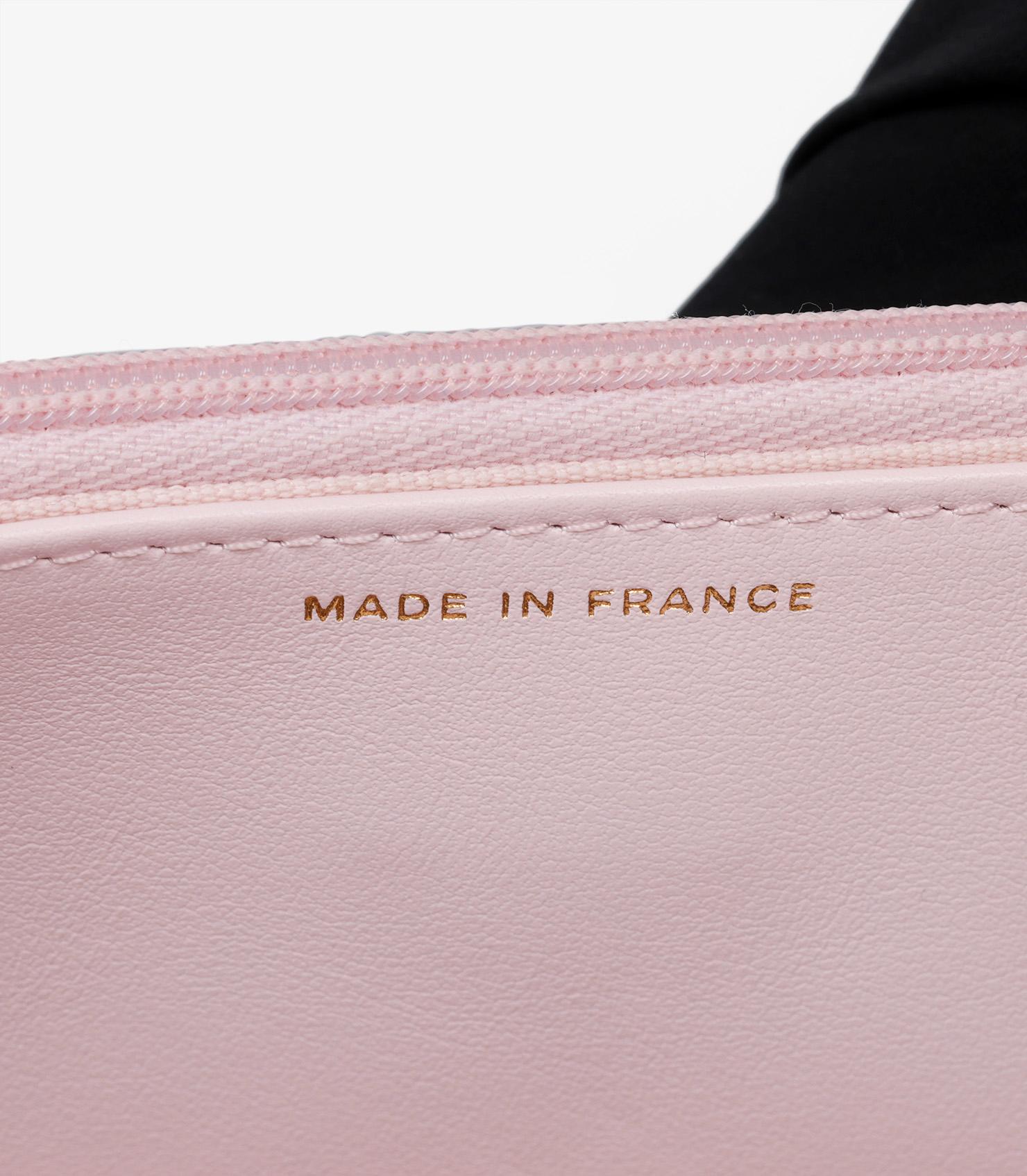 Chanel  Pale Pink Quilted Caviar Leather Wallet-on-Chain WOC 4