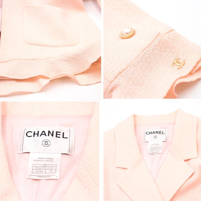 Chanel Pale Pink Trouser Suit fr 38/ US 6 In Good Condition In London, GB