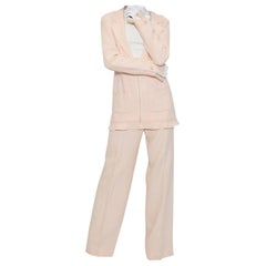 Chanel Pale Pink Trouser Suit fr 38/ US 6
