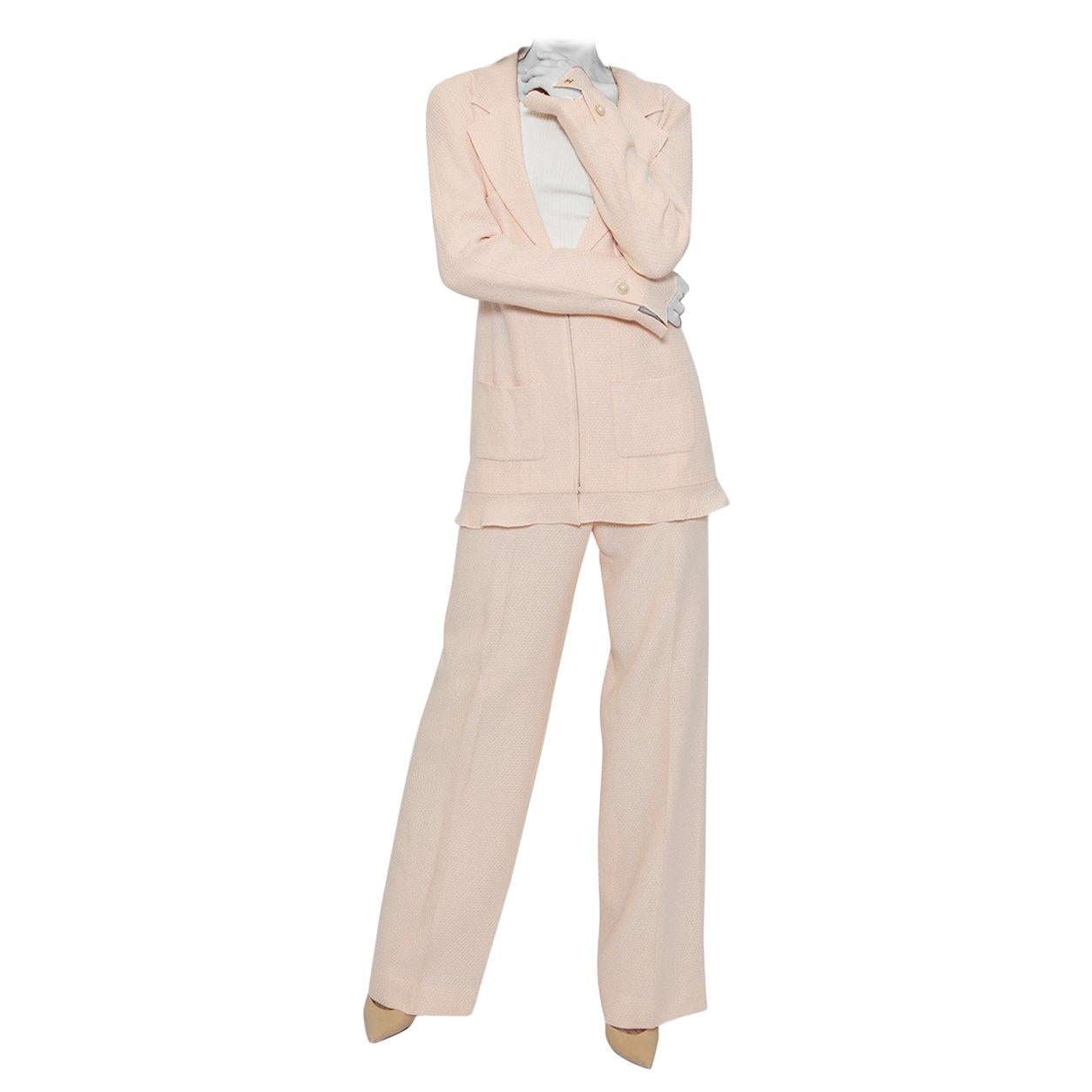 Chanel Pale Pink Trouser Suit fr 38/ US 6