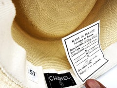 Chapeau de paille Chanel, 1994, taille 57