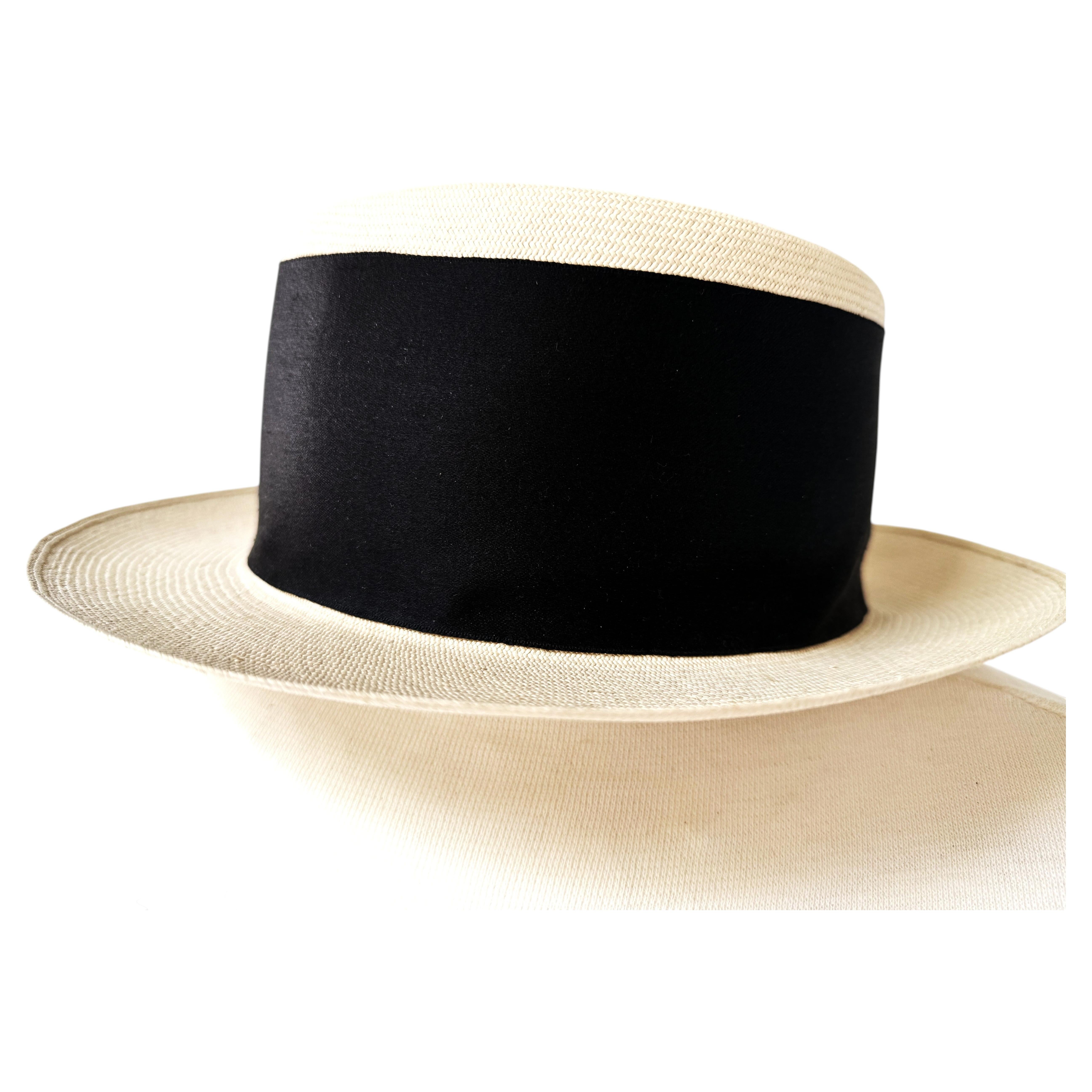 Chanel Panama Straw Hat, 1994, Size 57