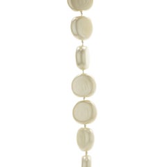 Chanel Pancake Pearl Necklace with Pearl Lariat