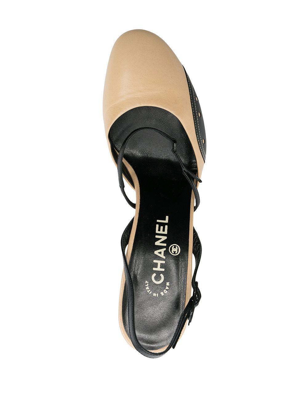 Chanel Panelled Slingback Pumps In Excellent Condition In London, GB