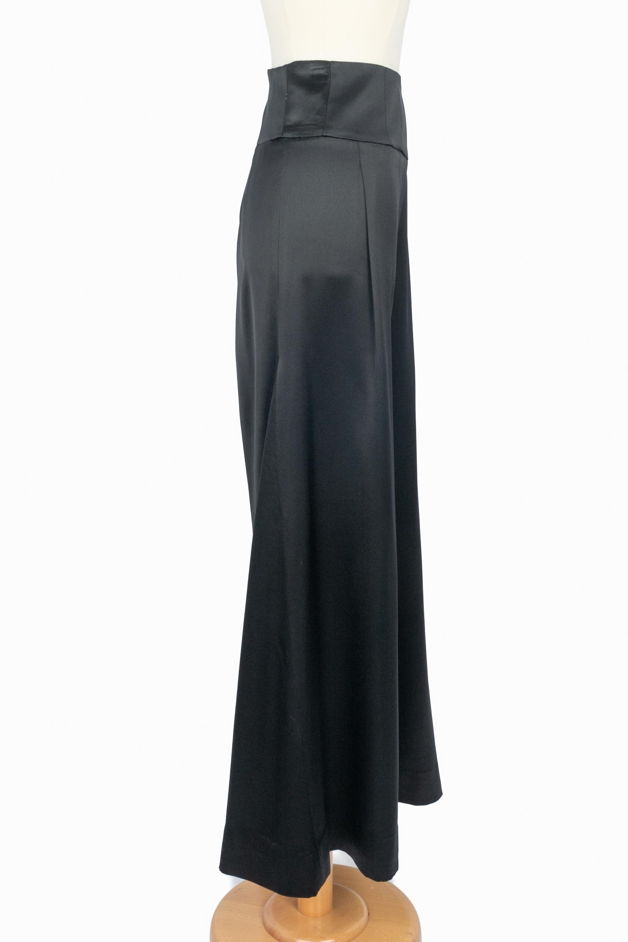 Noir Pantalon Chanel automne 2006 en vente