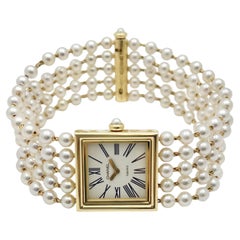 Chanel Paris 18k Yellow Gold Pearl Mademoiselle Watch