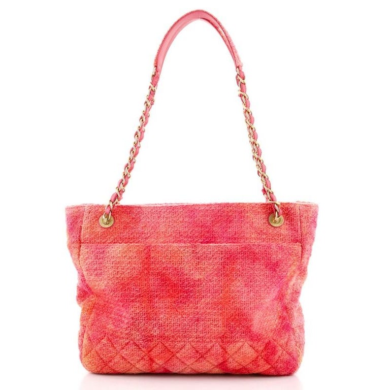 Chanel Paris-31 Rue Cambon Timeless CC Shopping Tote Quilted Wool Tweed  Medium at 1stDibs