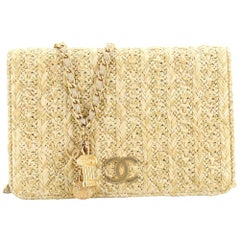 Chanel Paris-Athens Wallet on Chain Quilted Woven Raffia