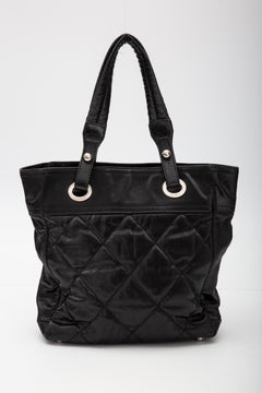 Chanel Paris Biarritz Classic Quilted Nylon Canvas Tote (2007)