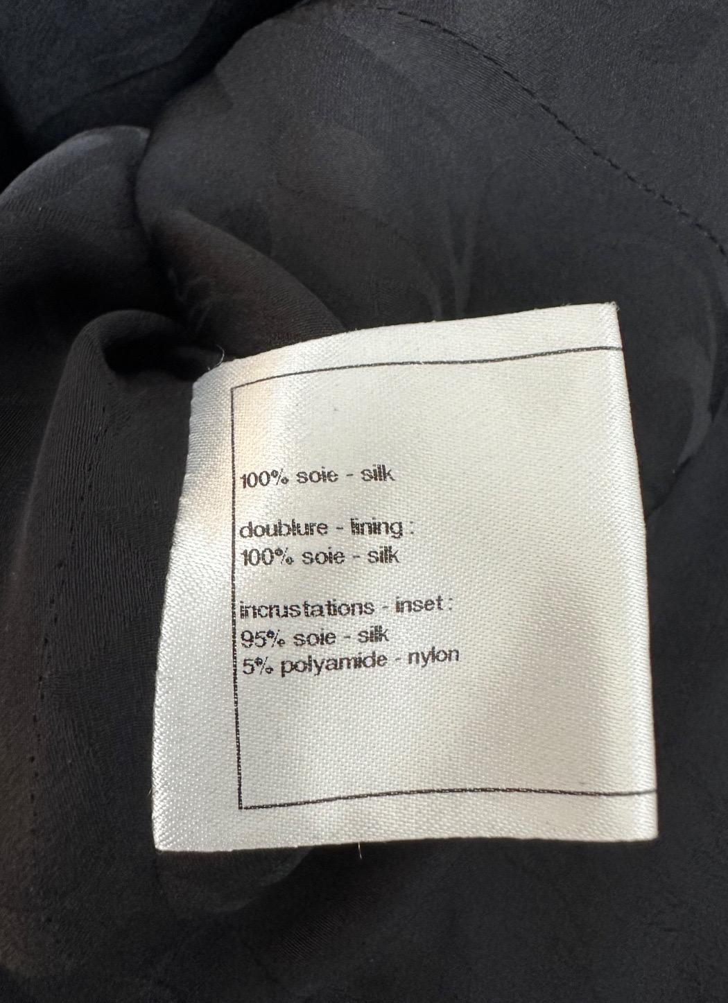 Chanel París-Bombay Chaqueta de tweed negro, botones Gripoix Sz.38 en venta 1