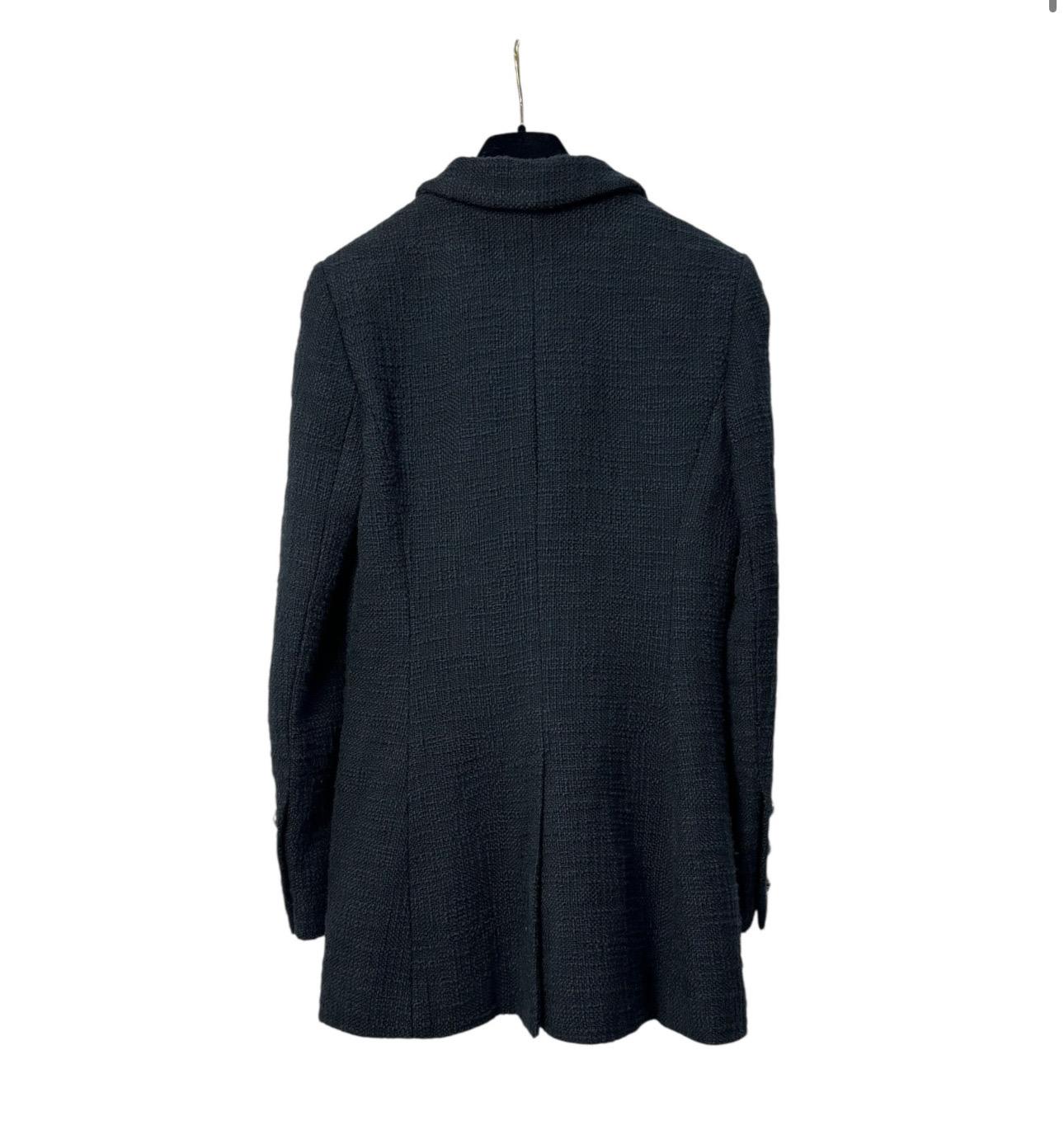 CHANEL Paris-Bombay Chaqueta de tweed negra - Talla 38 Negro en venta