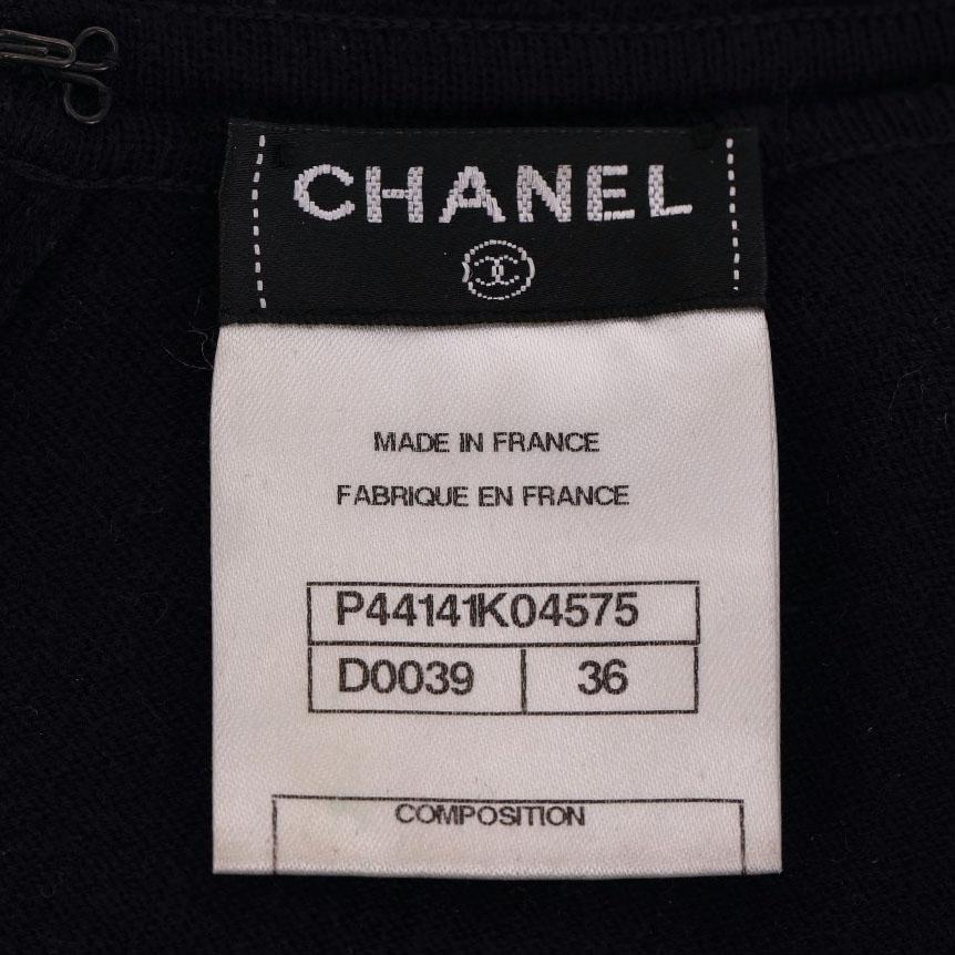 De las mujeres Vestido Chanel Colección París-Bombay con botones de elefante con el logotipo 