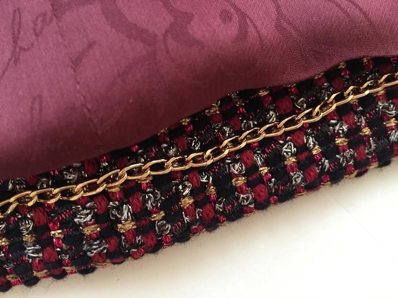 Chanel Paris / Bombay Jewel Buttons Lesage Tweed Jacket 8
