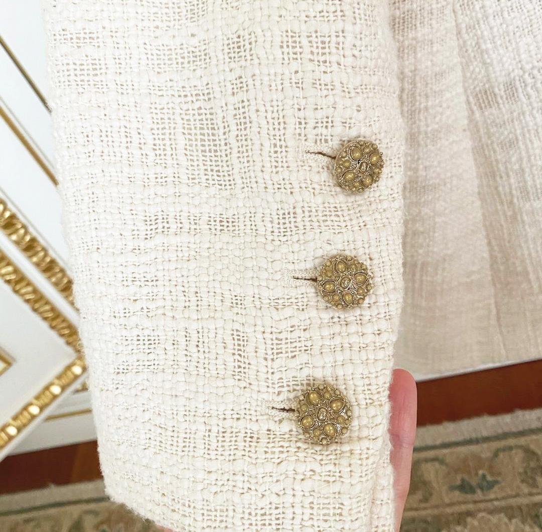 Chanel Paris / Bombay Jewel Buttons Tweed Jacket 2