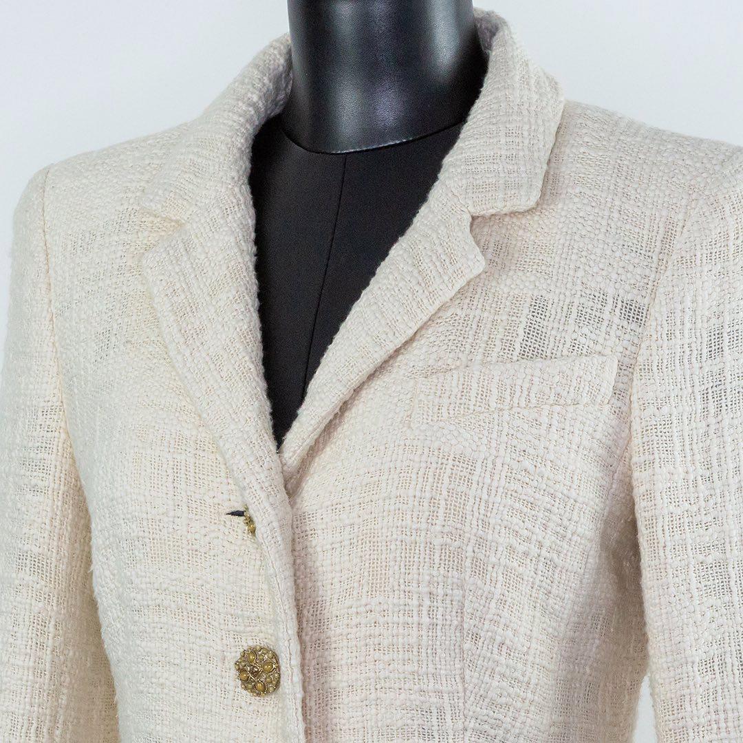 Chanel Paris / Bombay Jewel Buttons Tweed Jacket 4