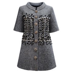CHANEL París / Bombay Lesage Chaqueta de tweed CC Gripoix Botones 36 FR