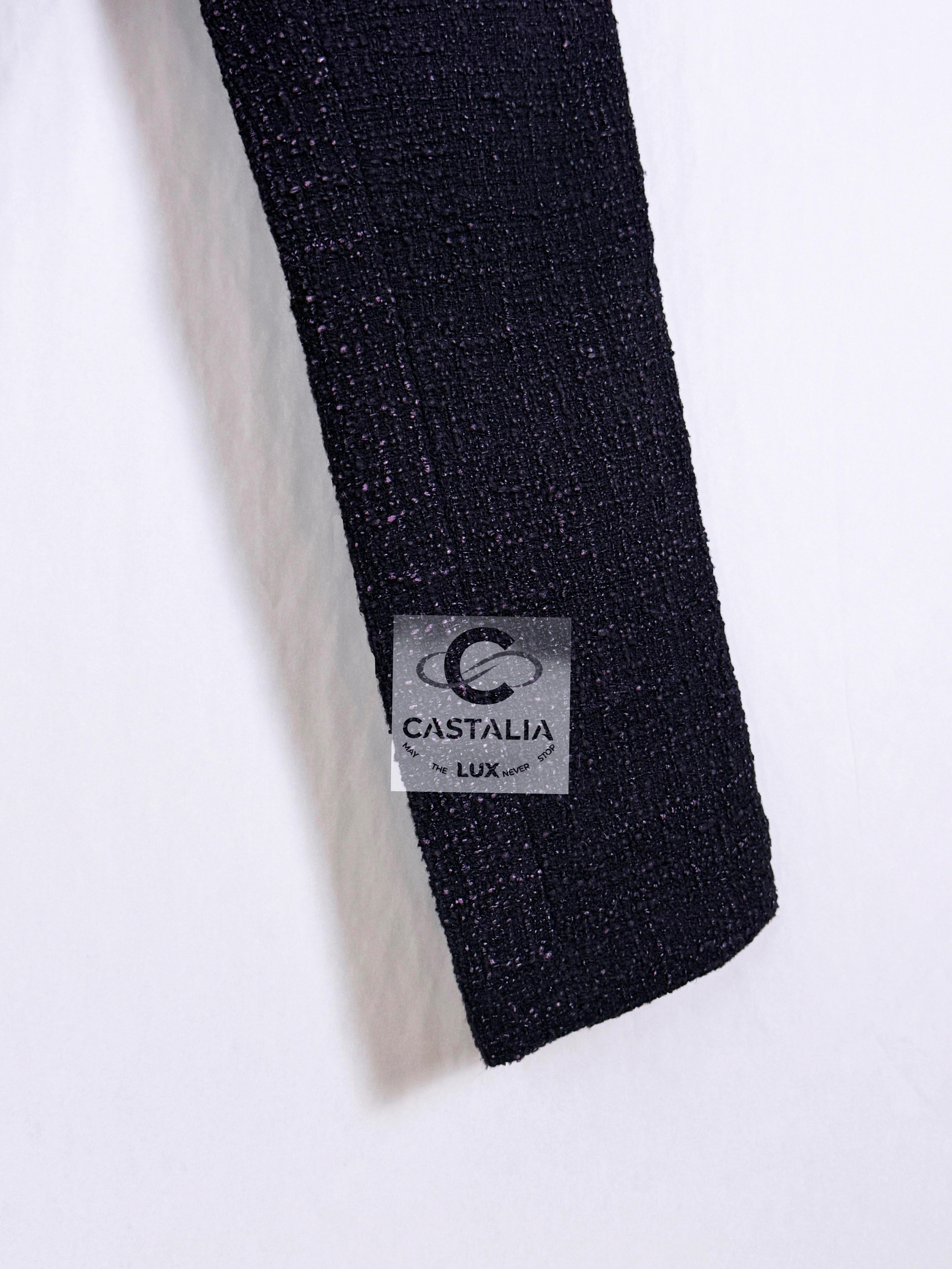 CHANEL París / Bombay Pantalones de tweed de pasarela 36 FR en venta 3