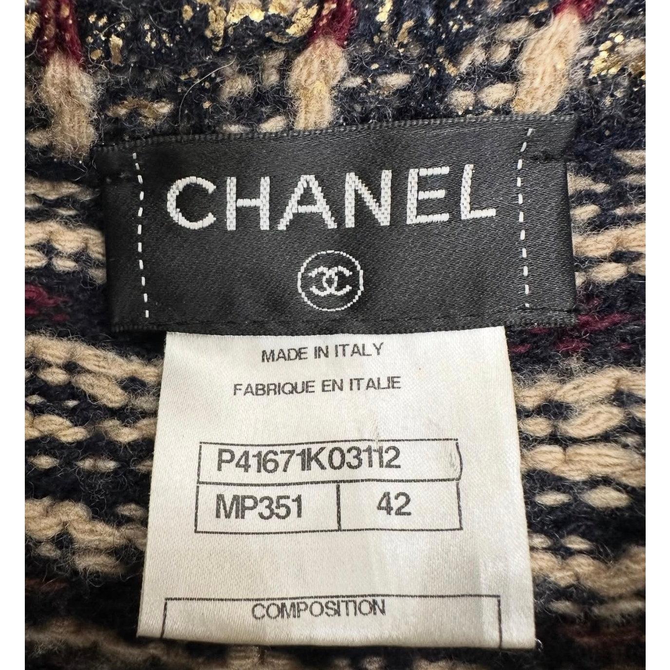 Chanel Paris Byzance 13K Laufstegmantel - Größe 42 im Angebot 1