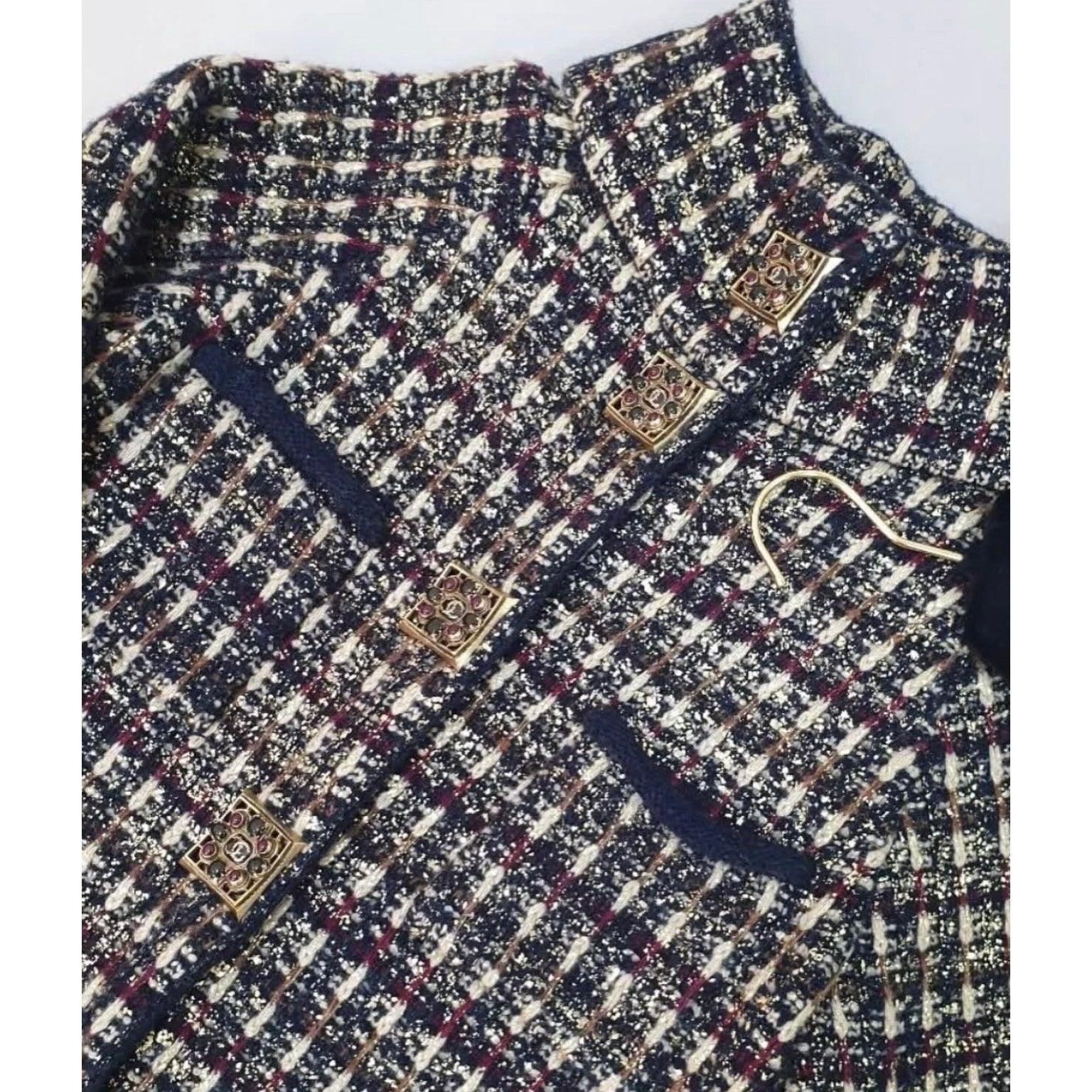 Chanel Paris Byzance 13K Laufstegmantel - Größe 42 im Angebot 3