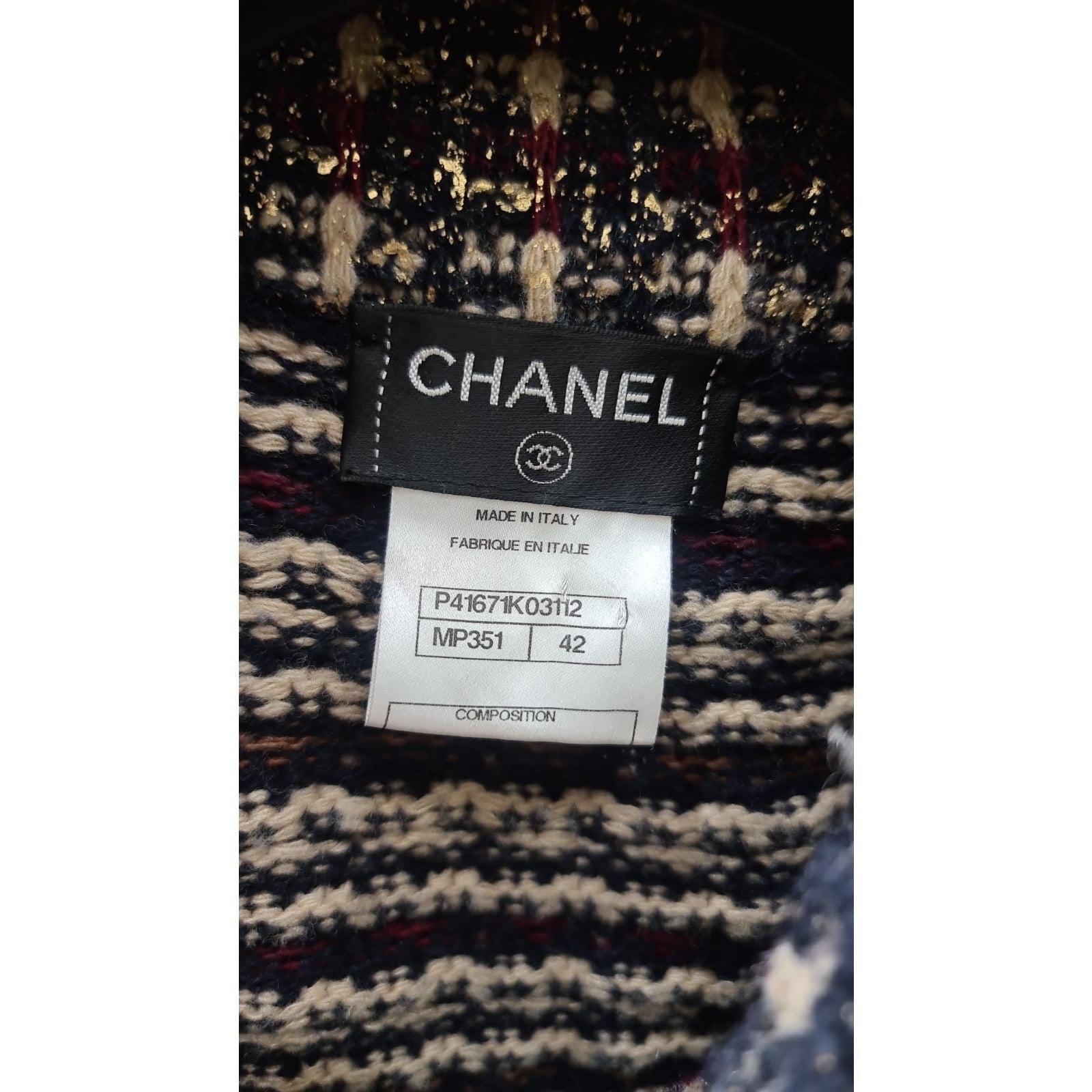 Chanel Paris Byzance 13K Laufstegmantel - Größe 42 im Angebot 4