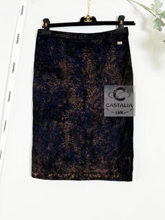 Chanel Paris / Byzance Cashmere Shimmering Skirt