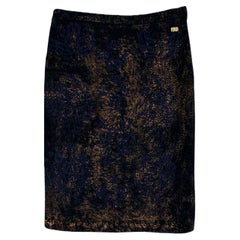 Jupe chatoyante Chanel Paris / Byzance en cachemire