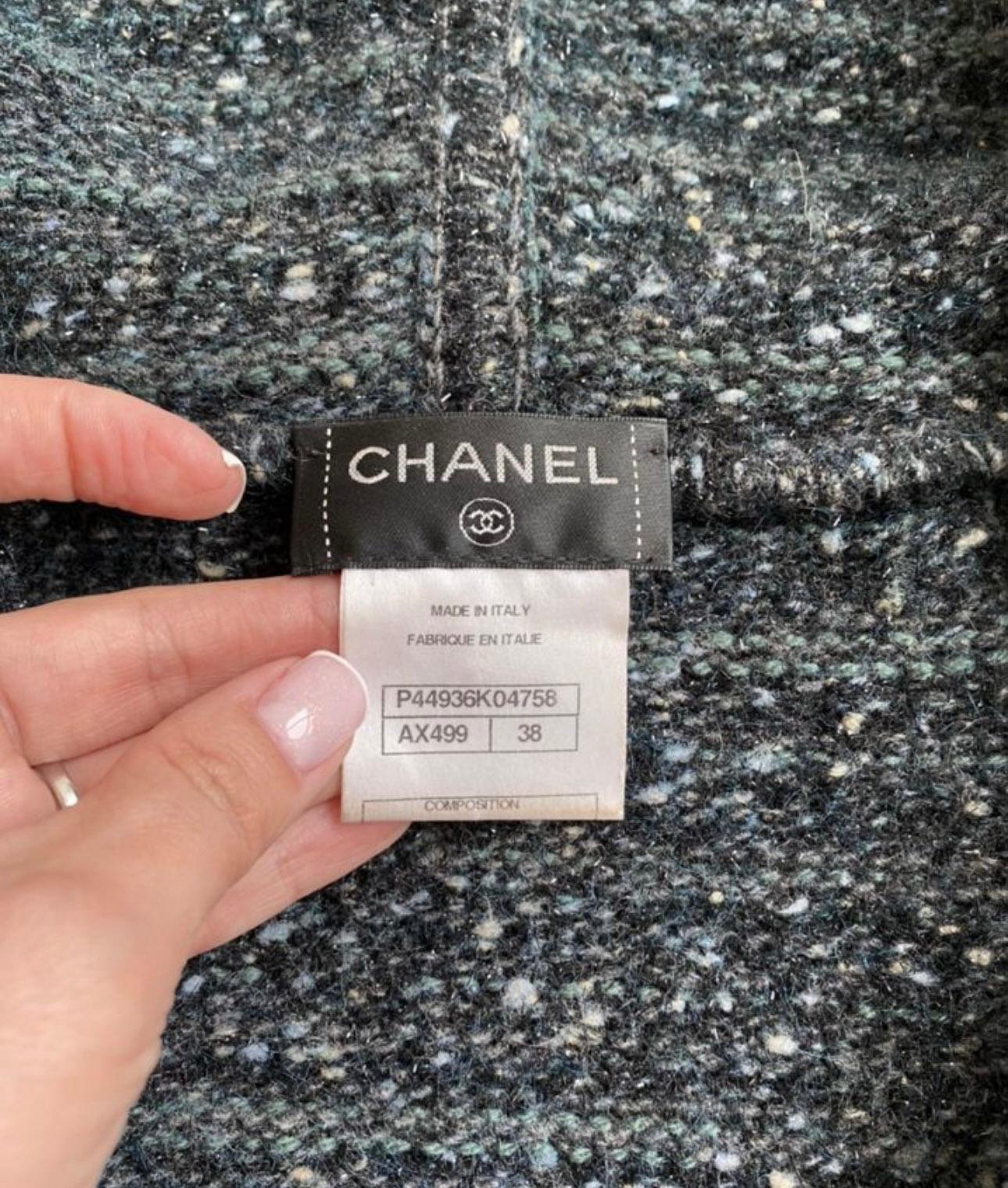 Chanel Paris / Byzance CC Gripoix Buttons Cashmere Coat For Sale 1