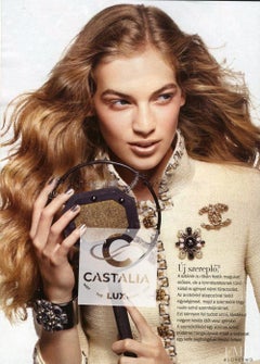 Chanel Paris / Byzance CC Gripoix Buttons Ecru Tweed Jacket 42 FR