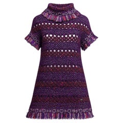 CHANEL Paris / Byzance Collectors Artifact Tunic Dress 34 FR