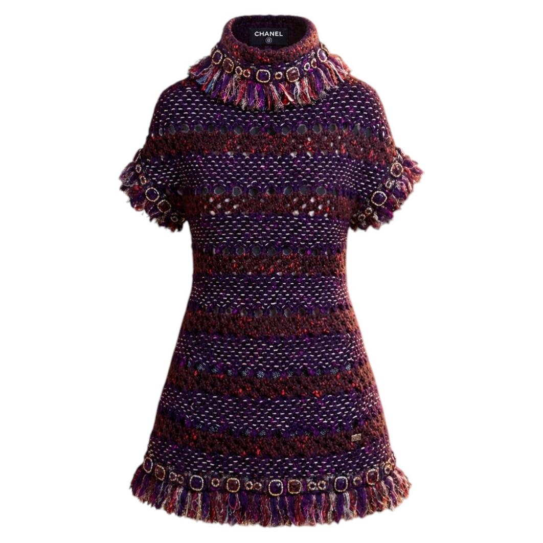 CHANEL Paris / Byzance Collectors Artifact Tunic Dress 34 FR