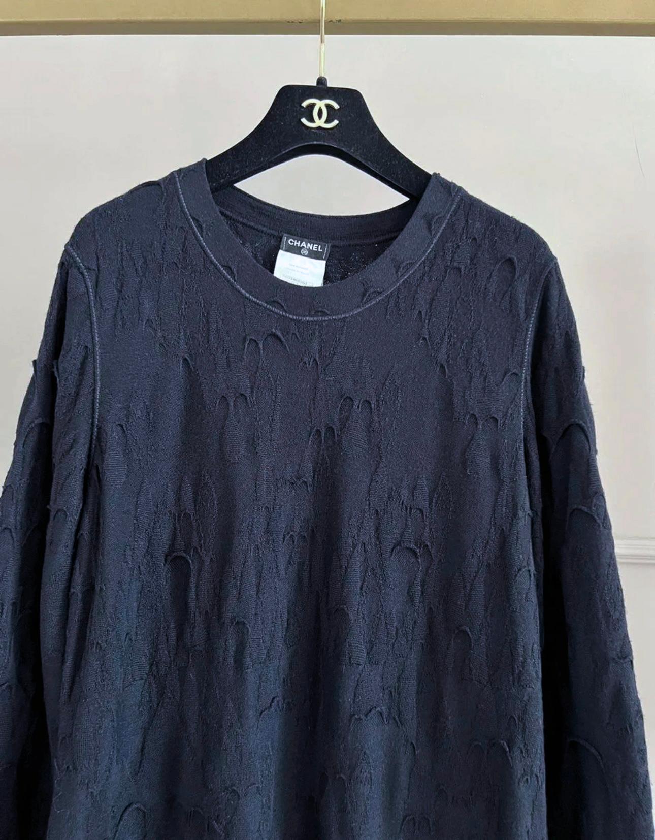 Chanel Paris / Byzance Distressed Style Relaxed Dress 40 FR In Excellent Condition In Dubai, AE