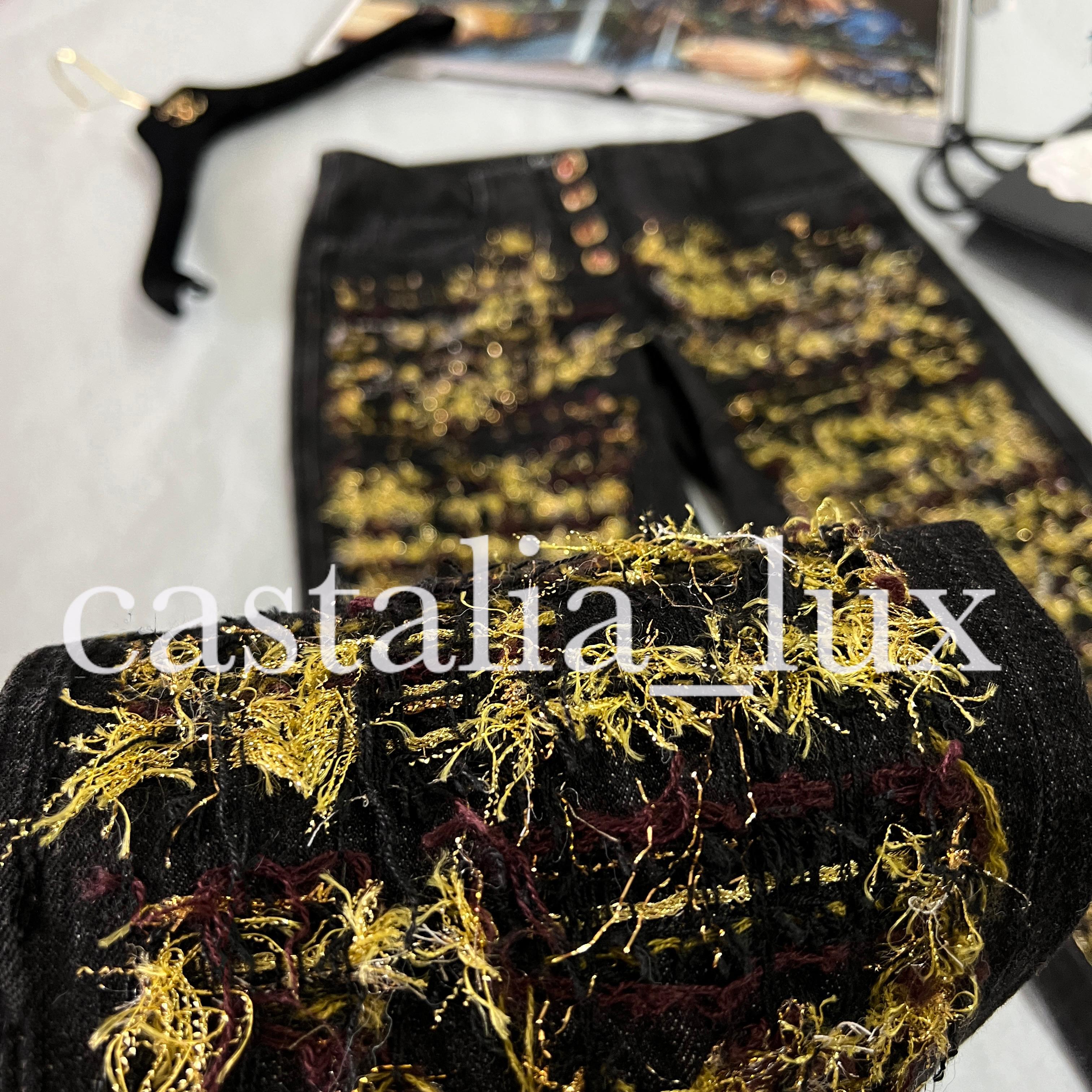 Chanel Paris / Byzance Look 1 Tweed Detail Jeans 7