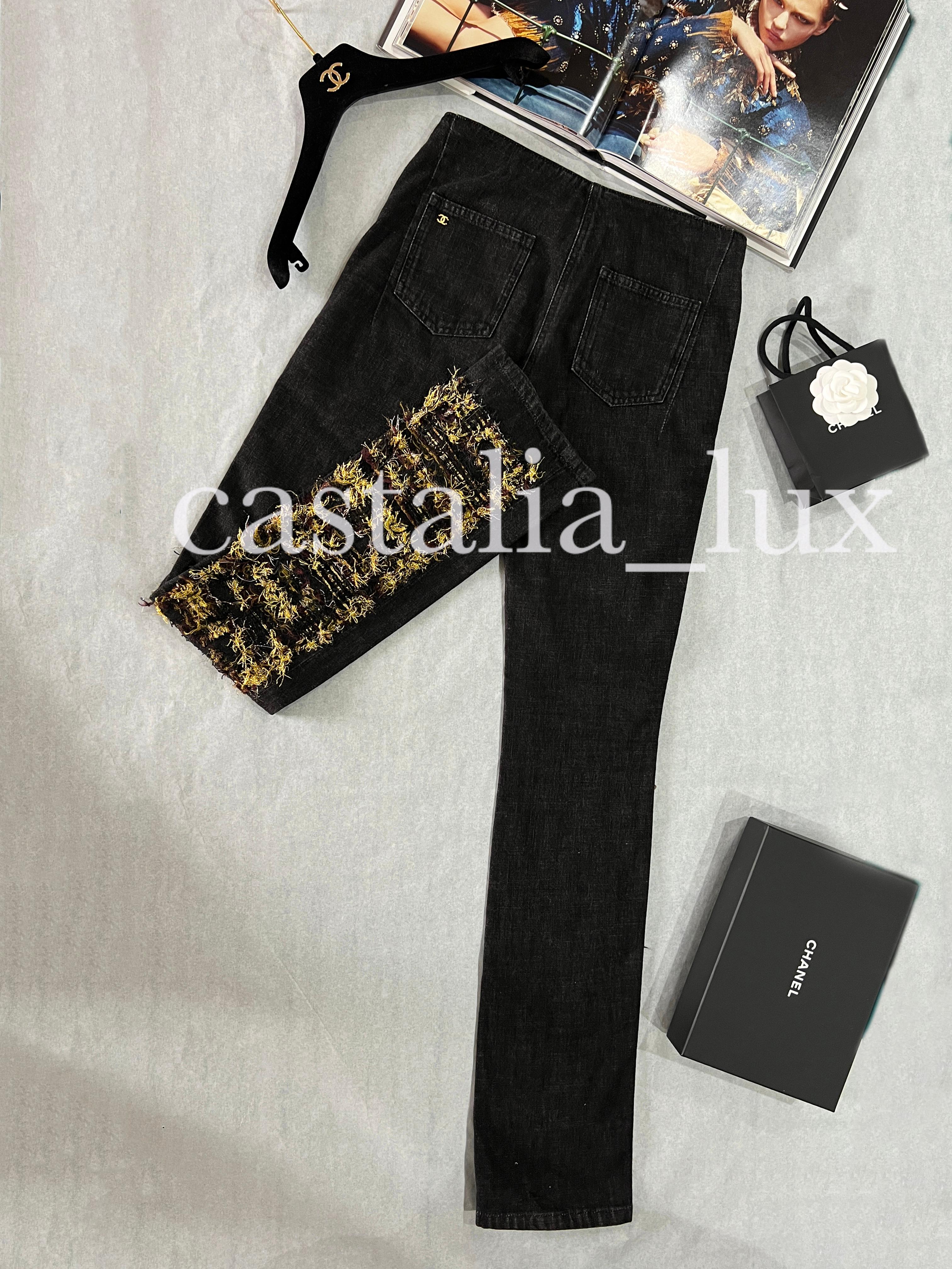 Chanel Paris / Byzance Look 1 Tweed Detail Jeans 2