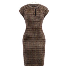 Chanel Paris / Byzance Masterpiece Dress with Gripoix Buttons 46 FR