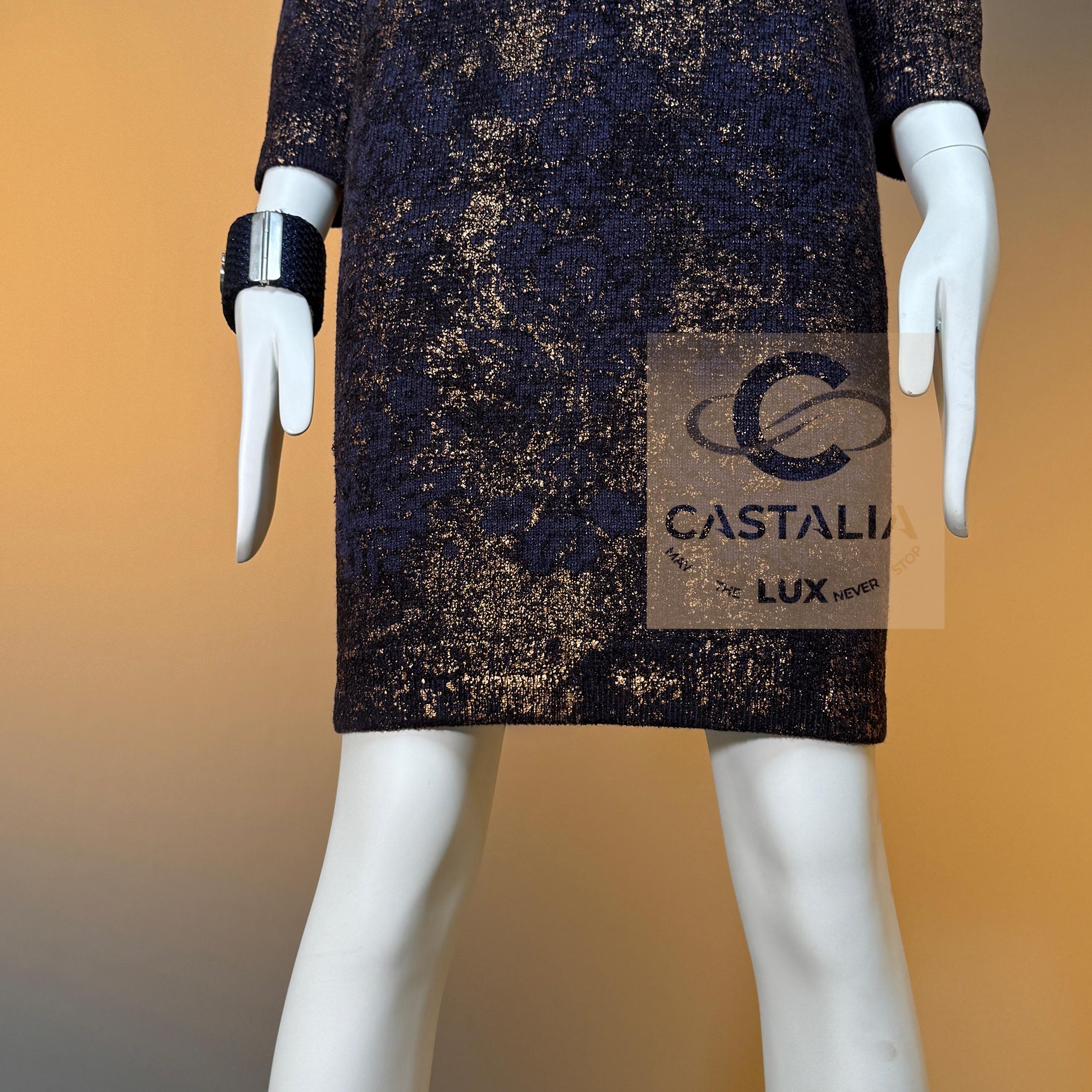 Chanel Paris / Byzance Patiniertes Meisterstück Kleid 40 FR im Angebot 8