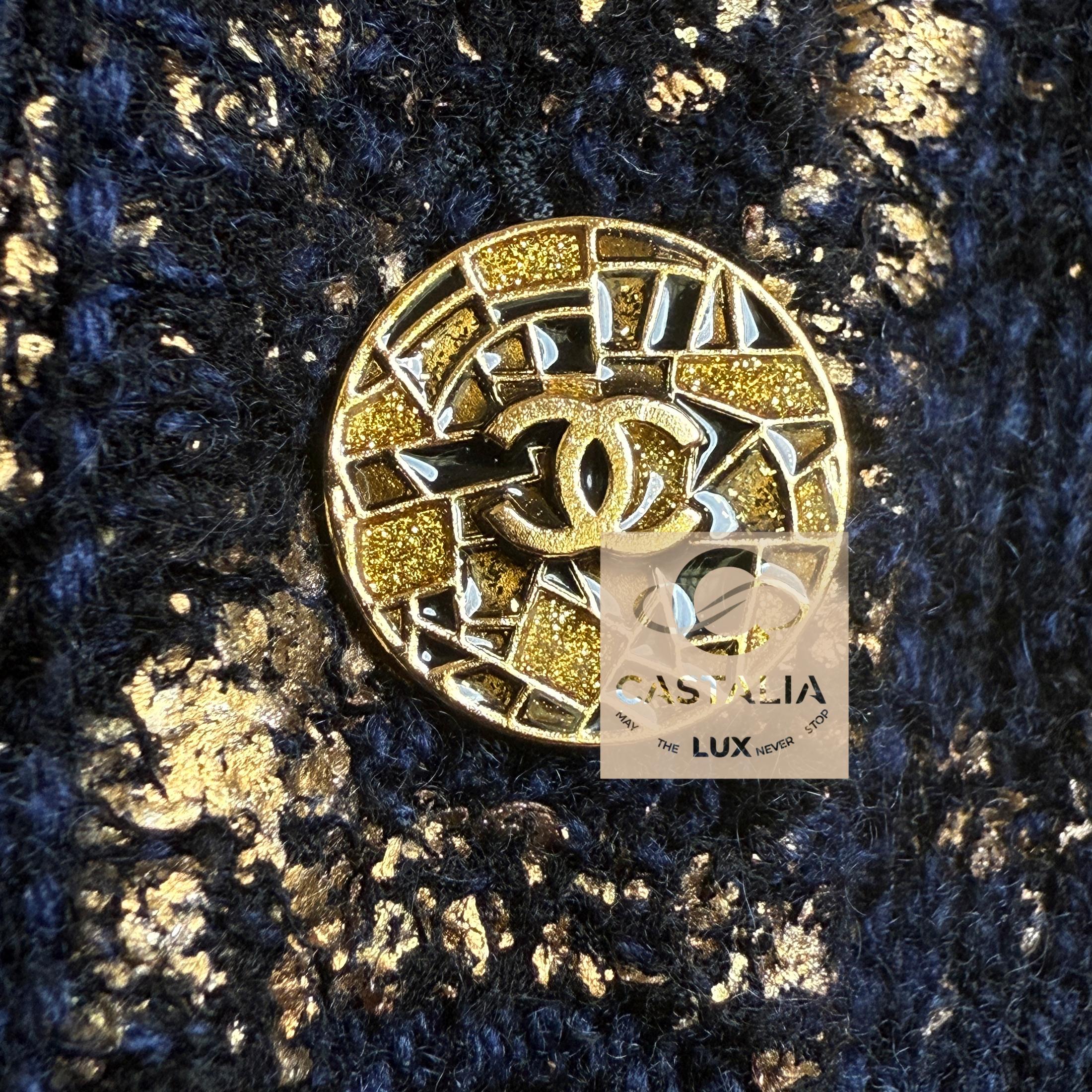 Chanel Paris / Abito capolavoro patinato Byzance 40 FR in vendita 3