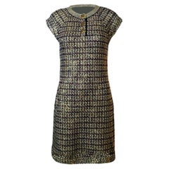 CHANEL Paris / Byzance Rarest CC Gripoix Buttons Dress 36 FR