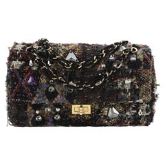 Chanel Paris-Byzance Reissue 2.55 Klappe Tasche Lesage verschönert Tweed 225