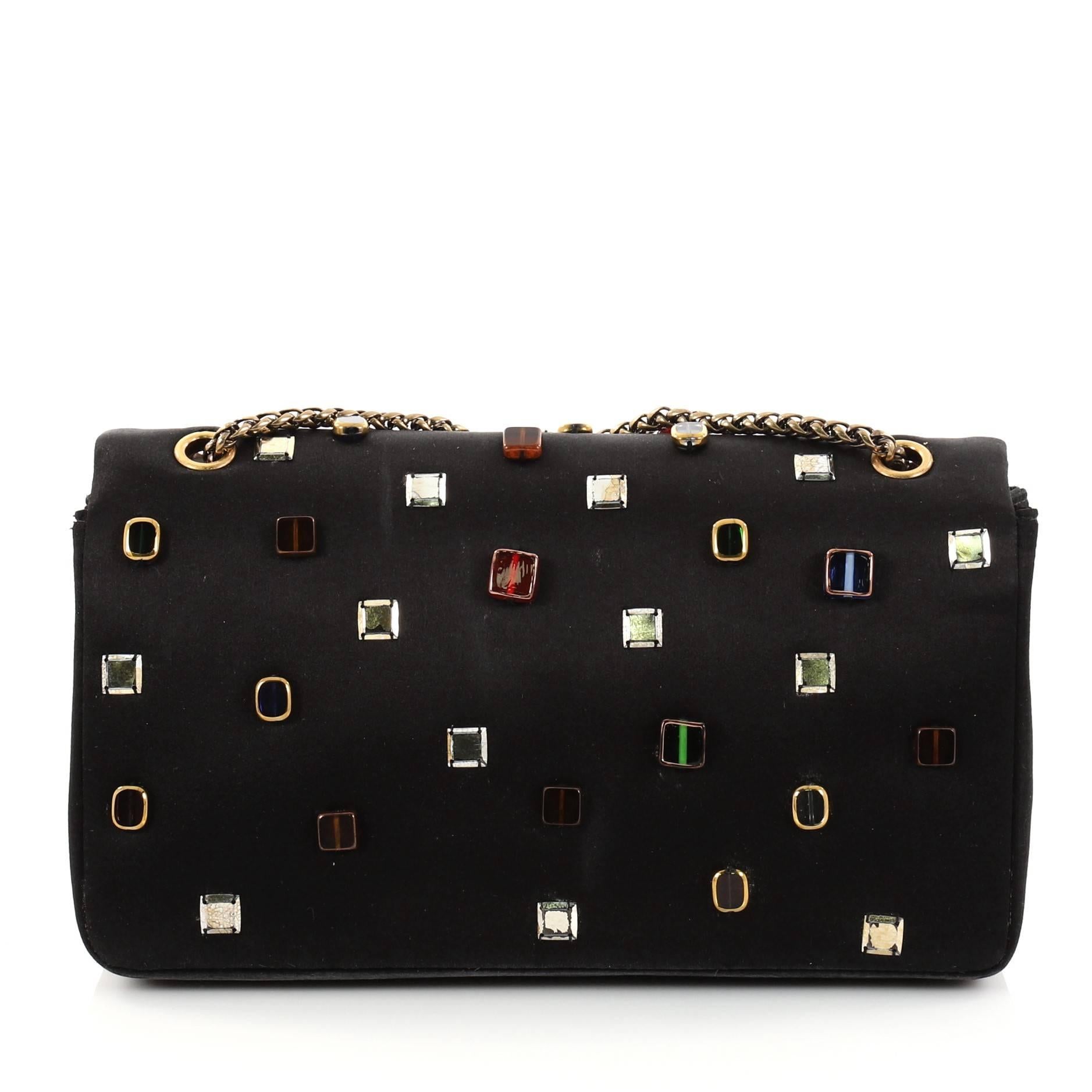 Women's Chanel Paris-Byzance Reissue 2.55 Handbag Embellished Satin 225