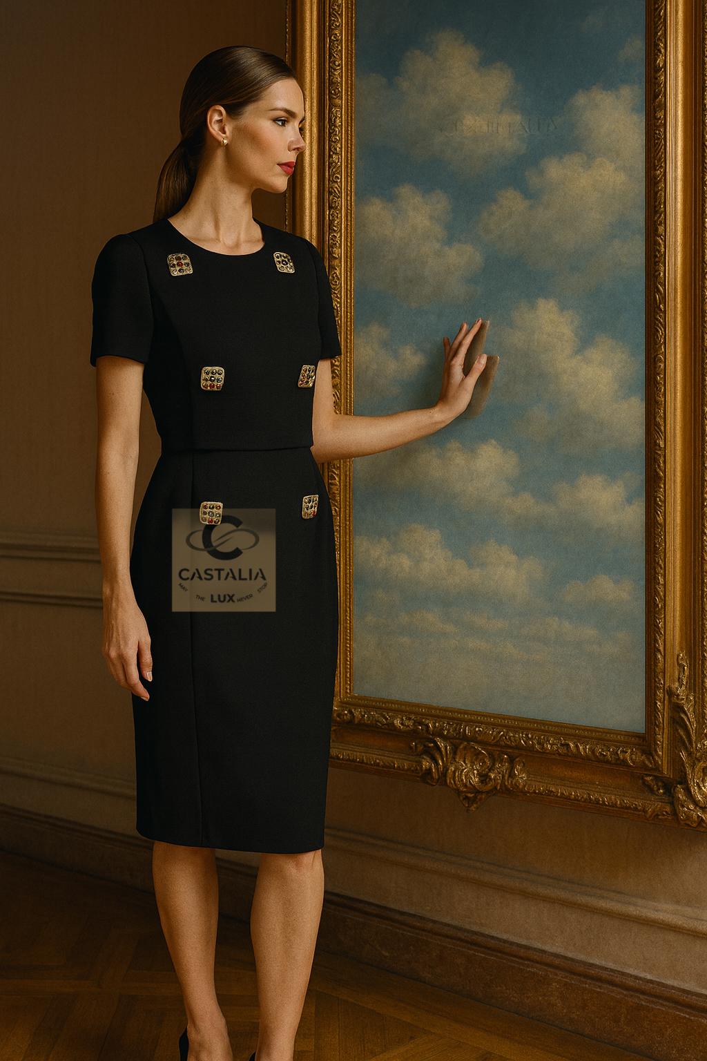 Chanel Paris / Byzance Reliquary Abito nero 36 FR in vendita 5