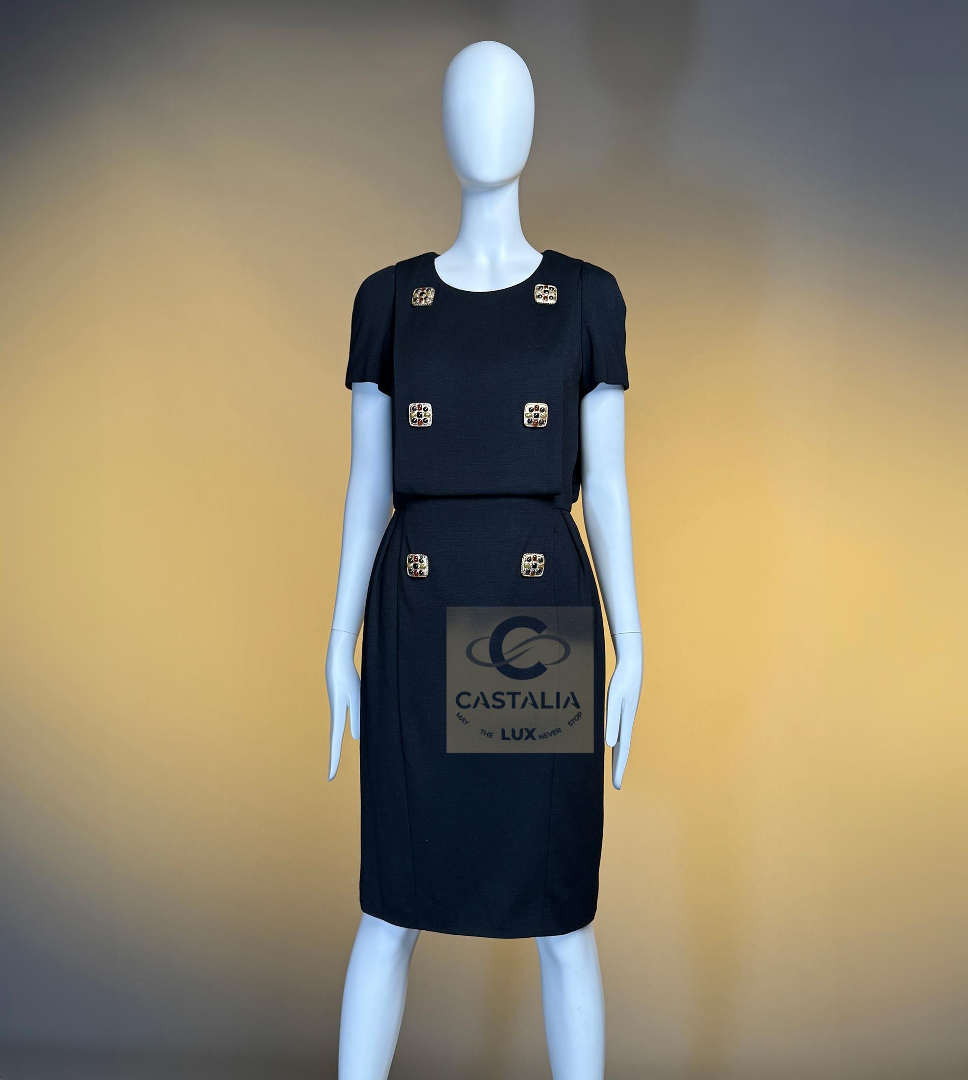 Chanel Paris / Byzance Reliquary Abito nero 36 FR in vendita 1