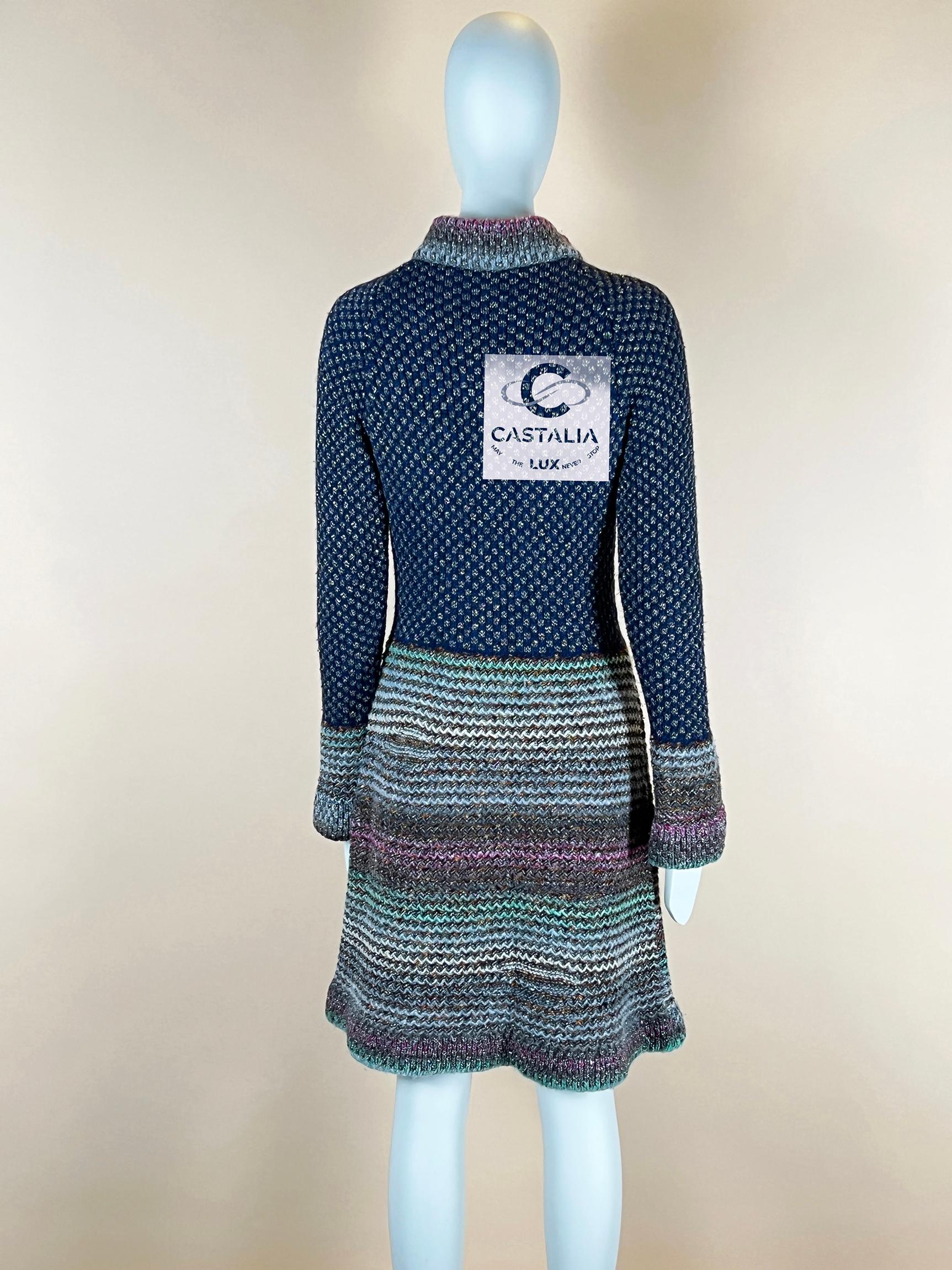 Chanel Paris / Byzance Runway Robe 36 FR en vente 7